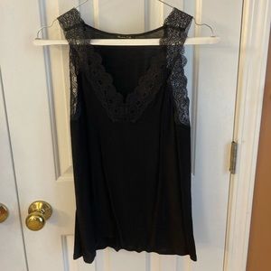 Massimo Dutti Women’s Sleeveless Top, XS, Black